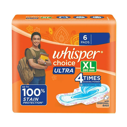 Whisper Sanitary Pads Ultra XL